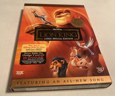 Disney's The Lion King - Platinum 2-Disc Special Edition (DVD, 2003) Brand New - Image 1 of 2