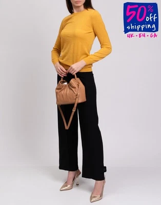 RRP€300 BALLANTYNE Wool Pullover Jumper IT44 US8 UK12 L Yellow Lightweight Knit - Image 1 of 4