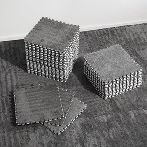 36 Pcs Plush Interlocking Carpet Tiles,Non-Toxic Shaggy Foam Carpet Tiles for... - Picture 1 of 6