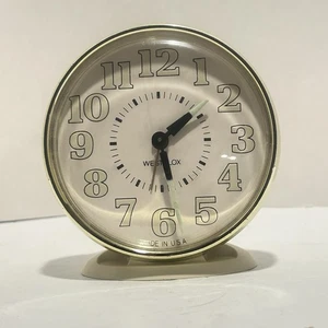 Westclox Alarm Clock Wind Up Glow in Dark  Vintage Mid Century Made in USA - Picture 1 of 7