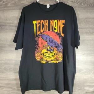 Tech N9ne Strange Music Tshirt Size XL Black Halloween Jack-O-Lantern Raven Nine - Picture 1 of 9
