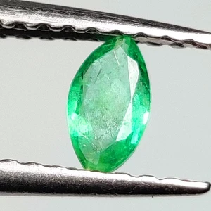 0.18 CT - Natural Emerald marquise Shape TOP Luster Gem Zambian - 9294 - Picture 1 of 2
