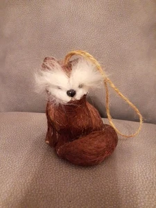 Bajo Imports Fox Christmas Tree Ornament Figurine 4" - Picture 1 of 4