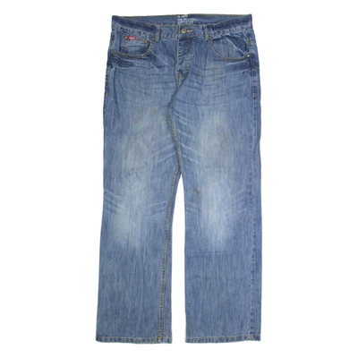 LEE COOPER Mens Jeans Blue Regular Straight Stone Wash W36 L32 - Image 1 of 4