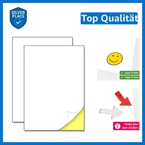 50 Blatt, Etiketten Selbstklebend Bedruckbar, Sticker Papier Zum Bedrucken A4-29 - Bild 1 von 9
