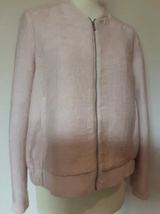 Damenjacke Dunnes hellrosa mit Reißverschluss und Taschen.  Label Größe 10 EU38 Fit 12 - Bild 1 von 8