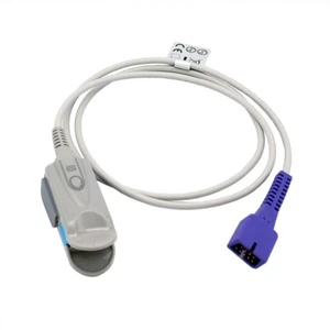 1m 9pin Nellcor Oximax Adult Clip SpO2 Sensor for Welch Allyn/Physio Control - Picture 1 of 3