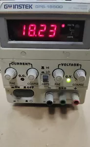GW Instek GPS-1850D Regulated Variable DC Power Supply 0-20V 0-5A GPS1850D# - Picture 1 of 3