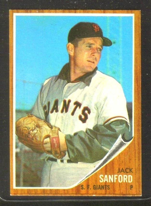1962 Topps #538 Jack Sanford SAN FRANCISCO GIANTS ~ EX/MT - Image 1 of 1