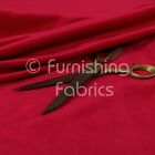 Matt Plain Cotton Effect Velvet Upholstery Quality Fabrics In Scarlet Red Colour