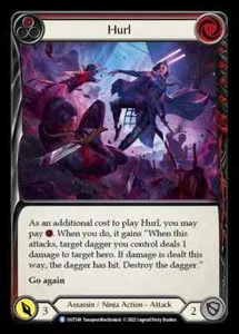 1x Hurl RED - NM - Outsiders - Flesh and Blood Rare - Picture 1 of 1