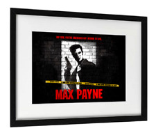 Retro Gaming Poster, PC Game Max Payne, A3 Size, Retro Gaming Wall Art Print.