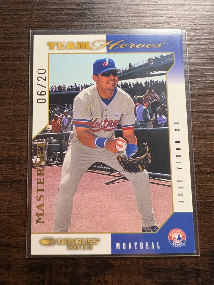 A83,743 - 2003 Donruss Team Heroes Master #305 Jose Vidro/20 - Image 1 of 1