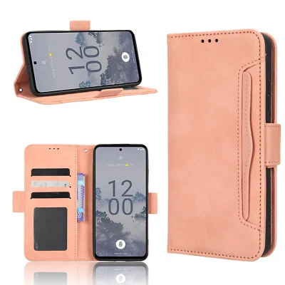 Funda de teléfono billetera de cuero retro para Nokia X30 5G + protector de pantalla Foto 1 de 4