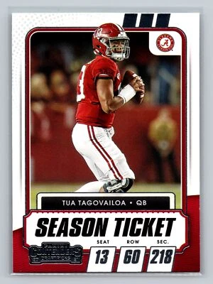 Tua Tagovailoa #25 2021 Panini Contenders Draft Picks Alabama Crimson Tide - Image 1 of 2