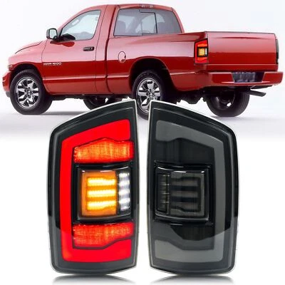 Luces traseras LED para Dodge Ram 1500 2500 3500 2002-2005 conjunto de luces traseras grises Foto 1 de 4