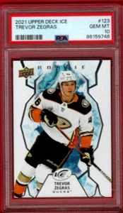 2021-22 UPPER DECK ICE TREVOR ZEGRAS ROOKIE #123 PSA 10 GEM MINT RC UD GC - Picture 1 of 1