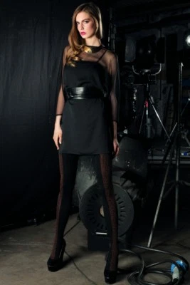 Pantimedias Trasparenze Adventure Leopardo/Negro Estampado Marrón Talla M Foto 1 de 4