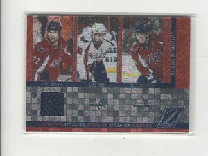 2010-11 Zenith Mozaics #20 Mike Knuble JERSEY w/ Alex Ovechkin/E. Fehr Capitals