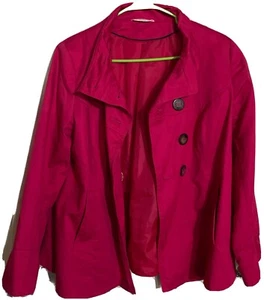 Womens Marks & Spencer Pink Jacket US Size 12/UK Size 14 Fully Lined Long Slv - Picture 1 of 1