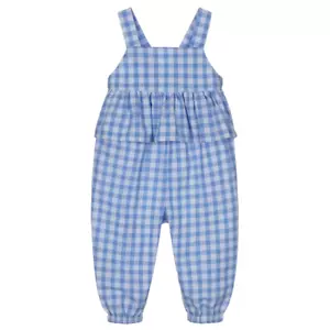MAYORAL Tuta Gingham - Blu/Bianco - Nuova con etichette Bambina 6 - Foto 1 di 4