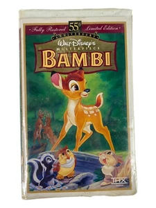 VHS Disney's Bambi 55th Anniversary komplett restauriert limitierte Auflage ca. 69 Min. - Bild 1 von 12
