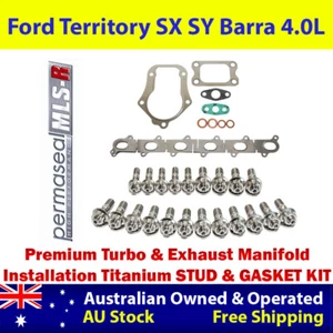 Permaseal Turbo & Manifold Titanium Stud & Gasket Kit For Ford Terriory Barra 4L - Picture 1 of 8