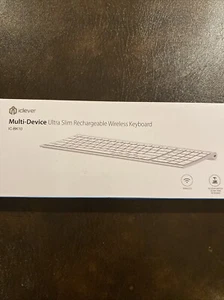New iClever IC-BK10 Multi Device Connection Rechargeable Wireless Keyboard - Picture 1 of 5
