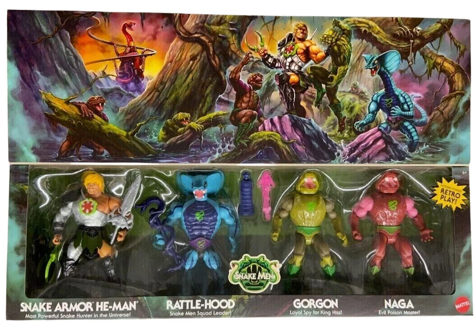 Mattel MTOU Snake Man Bundle 6 in Action Figure Collection - HPP99