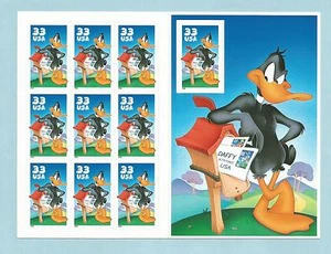 3306 US NH postfrischer 10er Bogen Daffy Duck - Looney Tunes Ausgabejahr 1999 - Bild 1 von 2