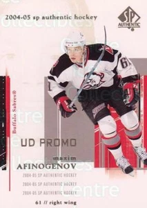 2004-05 SP Authentic UD Promos #13 Maxim Afinogenov - Picture 1 of 1