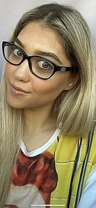 Versace Mod. Marco de gafas para mujer 3189-B GB1 negro 54 mm ojo de gato Italia - Imagen 1 de 12
