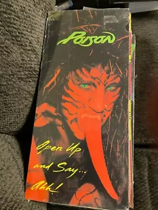 Poison OPEN UP AND SAY AHH cd NEW LONGBOX(long box.&.1ST PRESS) UNCENSORED COVER - Picture 1 of 6