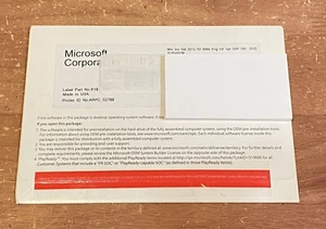 WINDOWS SVR STD 2012 R2 X64 ENGLISH 1PK DSP OEI DVD 2CPU/2VM - Picture 1 of 5