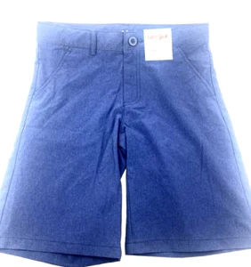 School Shorts Unifom Size 12 Navy Adjustable Waist Pockets Button Boys Girls - Picture 1 of 6