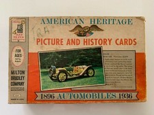 Vintage 1961 American Heritage Picture and History Cards Automobiles 1896-1936 