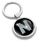 Metal Key Ring Car Key Gift Box Metal Key Chain Accessories Men/ Women Letter N