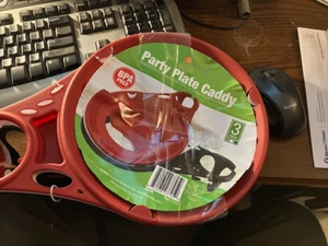 Party Plate Caddy For Paper Plates and Drink 3 Pack New - Picture 1 of 4