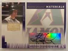 2005 Donruss Prime Patches Steve Finley Major League Materials Auto Baseball