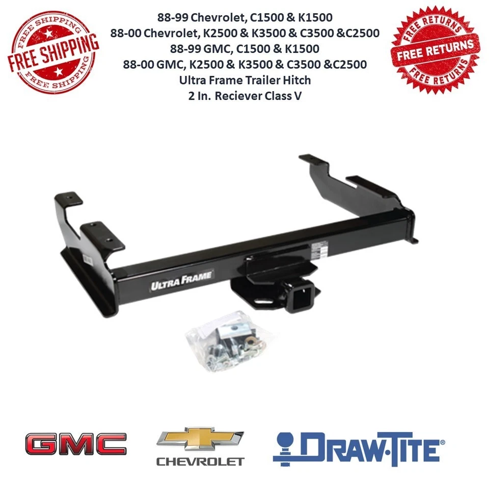 Draw-Tite 41901 Ultra Frame Trailer Hitch Class V, 2" Rec. For Chevy GMC: C & K - Image 1 of 4
