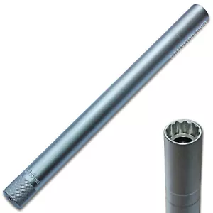 Long Reach Magnetic Spark Plug Socket Wrench 16mm Thin Wall Sockets - Picture 1 of 3