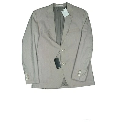 J.PHILIPP Herren Sakko Blazer Jacke Business Anzug gestreift 52 L Hellgrau NEU. - Bild 1 von 3