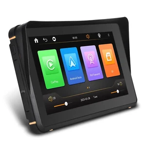 Navigatore Moto Portatile 7" GPS Apple CarPlay Android Touch Screen Auto - Foto 1 di 13