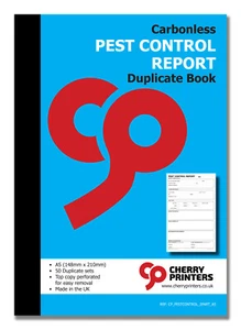 Cherry NCR Pest Control Duplicate Book A5 (148mm x 210mm) 50 sets - Picture 1 of 4