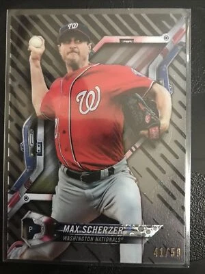 2018 Topps High Tek Max Scherzer 41/50 Washington Nationals #HT-MS - Image 1 of 2