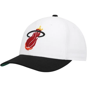Herren Mitchell & Ness weiß/schwarz Miami Heat Hartholz Klassiker Kern 2-Tone 2.0 - Bild 1 von 4