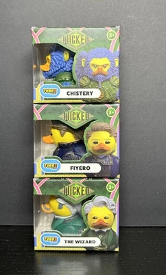 Резиновые утки Tubbz Mini Wicked Chistery, The Wizard & Fiyero - Изображение 1 из 3