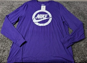 Camiseta Nike Para Hombre XL Púrpura Gráfico Ropa Deportiva Manga Larga - Imagen 1 de 7