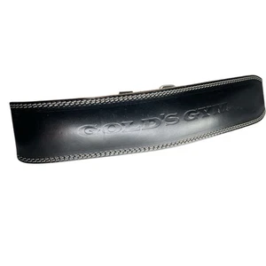 Gold's Gym Black Leather Weight Lifting Belt XL Extra Large 39-43 - Picture 1 of 7