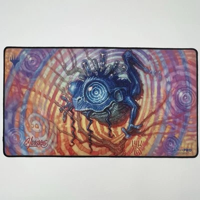 Signed Psychic Frog Playmat Artist Chuck Lukacs MTG Borderless New Limited Rare - Image 1 of 4